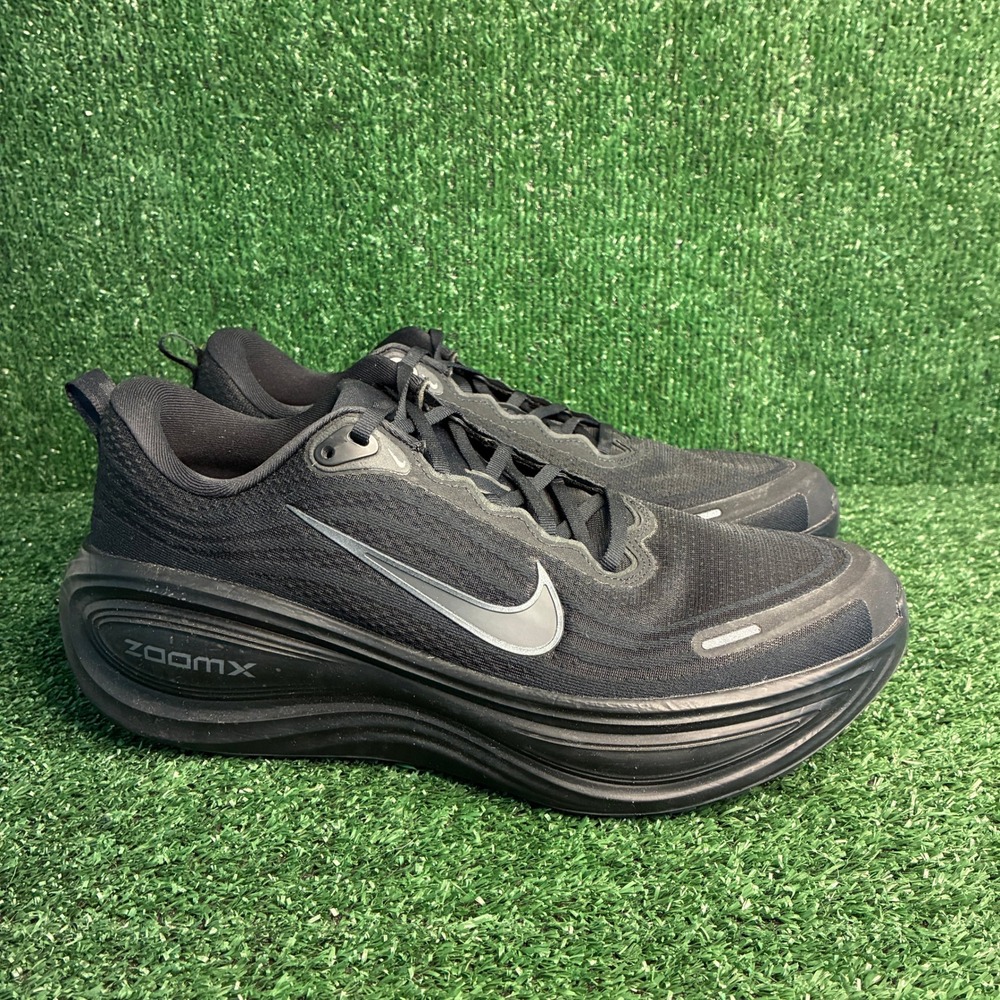 Nike ZoomX Vomero Plus Cushioned Lightweight Athletic Running Shoe Black Mens 12
